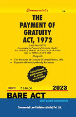 Commercial's Payment of Gratuity Act, 1972 Bare Act book