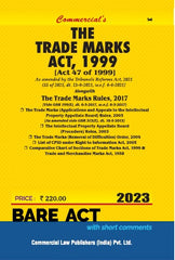 Commercial's Trade Marks Act, 1999 Bare Act book