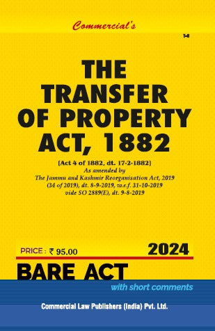 Commercial's Transfer of Property Act, 1882 Bare Act book