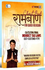 CA Final Indirect Tax Laws रामबाण Chart Book - (GST + Customs + FTP) Book by CA Yashvant Mangal