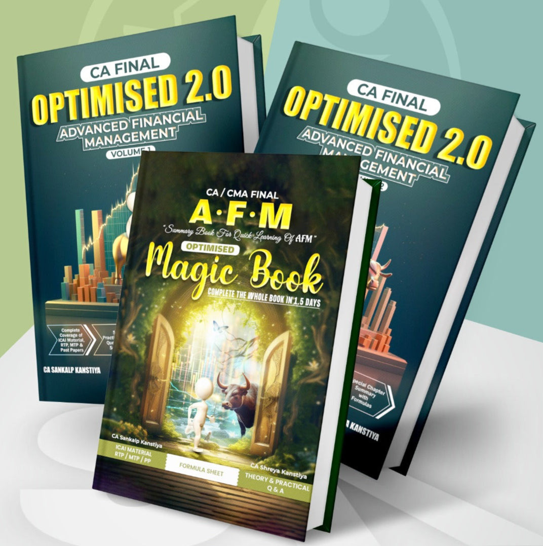 CA Final Advanced Financial Management (AFM) Optimised 2.0 & Magic Book by CA Sankalp Kanstiya