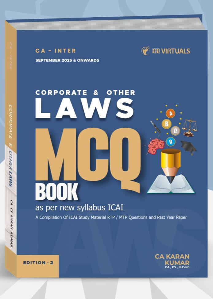 CA Inter Corporate & Other Laws MCQ Book by CA Karan Kumar