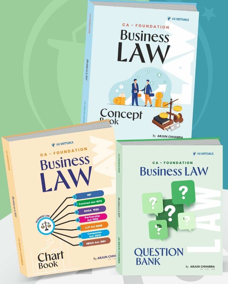 CA Foundation Business Law Book Set by CS Arjun Chhabra