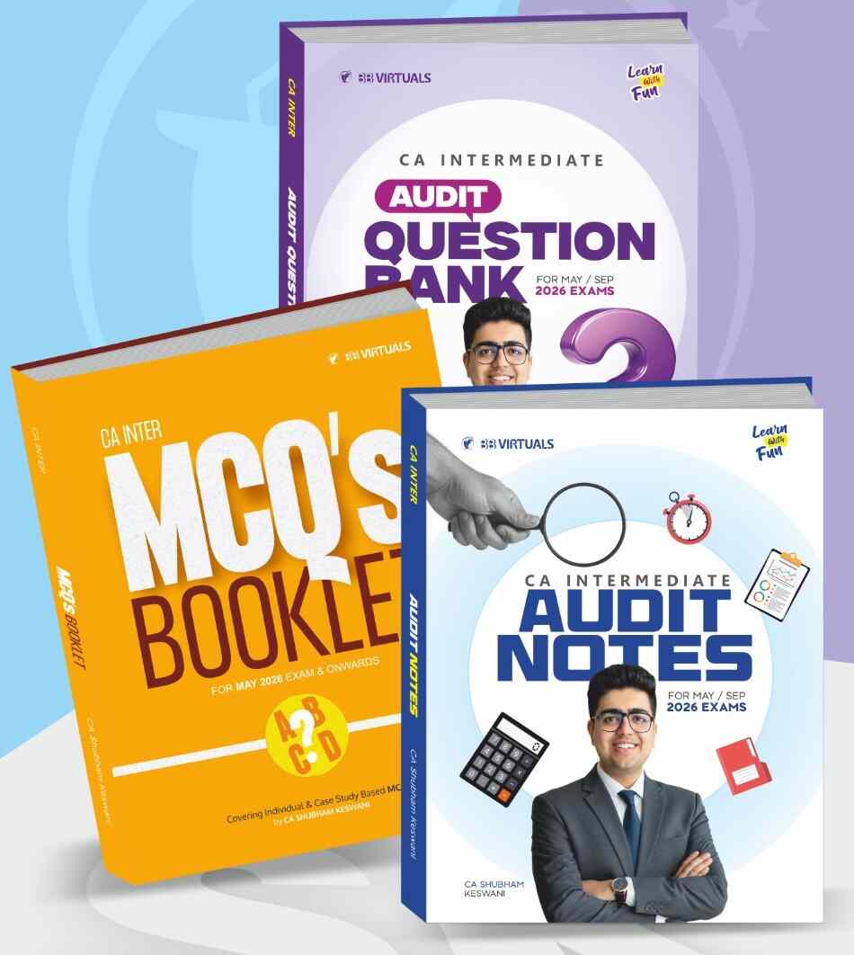 CA Inter Audit (Notes + Question Bank) Combo Books by CA Shubham Keswani