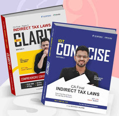 CA Final Indirect Tax Laws (Clarity Q/A + Concise) books by CA Siddhesh Valimbe